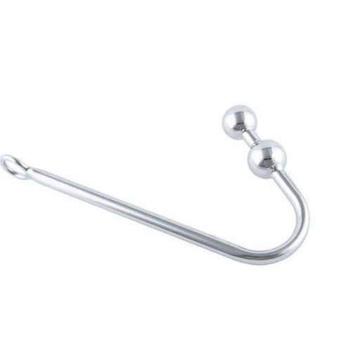 Stainless Pleasurable Hook Balls 4417 Two Steel Anal 0725